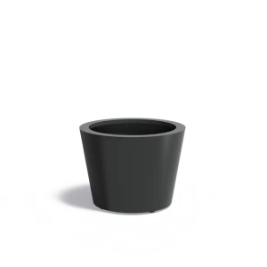 Plantenbak Conic met bodem aluminium Ø80x60 cm
