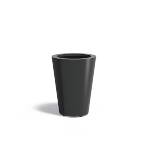 Plantenbak Conic met bodem aluminium Ø60x80 cm