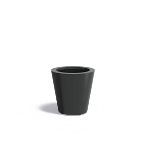 Plantenbak Conic met bodem aluminium Ø60x60 cm