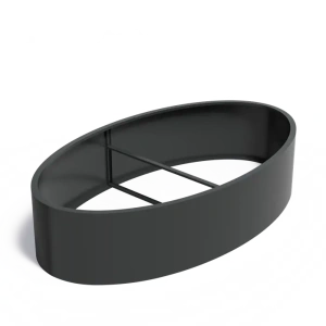 Plantenbak Ellipse zonder bodem aluminium 280x160x60 cm