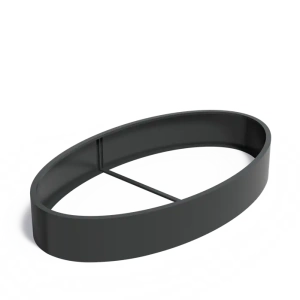 Plantenbak Ellipse zonder bodem aluminium 280x160x40 cm