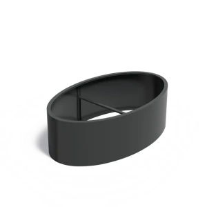 Plantenbak Ellipse zonder bodem aluminium 200x120x60 cm