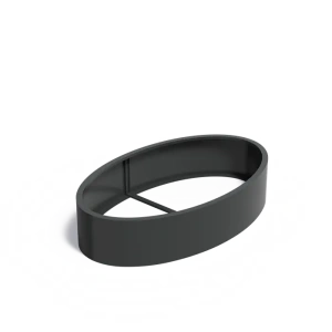 Plantenbak Ellipse zonder bodem aluminium 200x120x40 cm