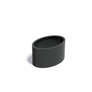 Plantenbak Ellipse zonder bodem aluminium 120x80x60 cm