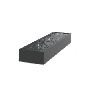 Watertafel standaard aluminium 300x80x40 cm