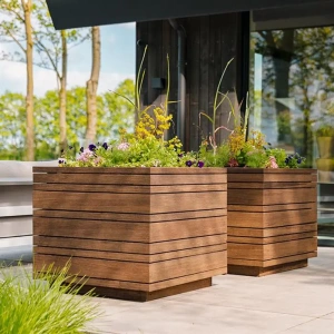 Plantenbak Bandu bamboe 180x80x85 cm