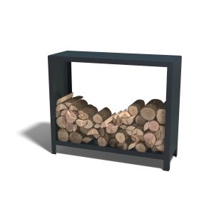 Houtopslag Indiana staal 120x40x100 cm antraciet grijs (RAL7016)