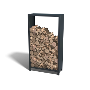 Houtopslag Indiana staal 100x40x180 cm antraciet grijs (RAL7016)