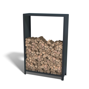 Houtopslag Indiana staal 120x40x180 cm antraciet grijs (RAL7016)