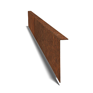 Cortenstaal kantopsluiting gezet 240x3x22 cm
