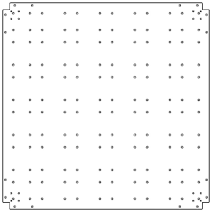 Verzinkt staal bodemplaat 120x120 cm