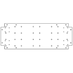 Verzinkt staal bodemplaat 30x80 cm