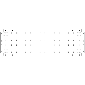 Verzinkt staal bodemplaat 40x120 cm
