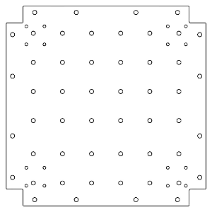 Verzinkt staal bodemplaat 50x50 cm