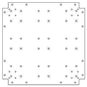 Verzinkt staal bodemplaat 60x60 cm