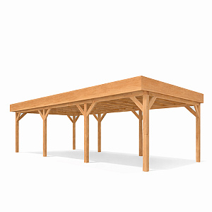 JWOODS Buitenverblijf 800x370 cm, Geschaafd