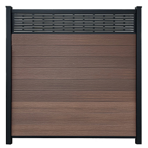 NeoFence met Trellis 180x180 cm Red Cedar