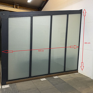 Showroom Model Zwanenburg: Aluxe Topline Veranda 500cm x 350cm INCL. Vlonder