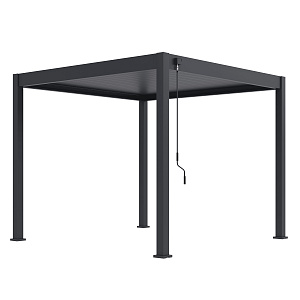 Shuttershade Aluminium Pergola 300x300x255cm Charcoal RAL 7015 Vrijstaand