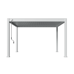 Shuttershade Aluminium Pergola 360x400x255cm White RAL 9016 Vrijstaand