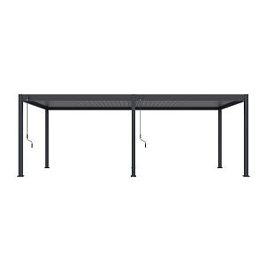 Orion Deluxe overkapping 360x720 cm Antraciet