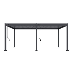 Shuttershade Aluminium Pergola Prime 400x600x255cm Charcoal RAL 7015 Vrijstaand