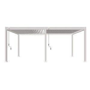 Shuttershade Aluminium Pergola Prime 400x600x255cm White RAL 9016 Vrijstaand