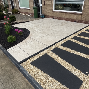 Artistone Trapezium Tegel 120x60/30x8 cm Carbon