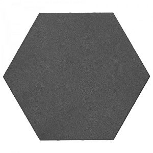 Soft Comfort Zeskant 60/52,5x30x4 cm Nero