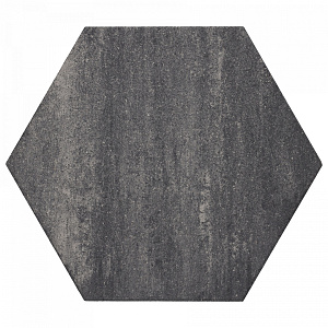 Soft Comfort Zeskant 60/52,5x30x4 cm Grijs/Zwart