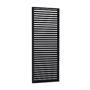 Shutterscherm Excellent geschaafd vurenhout 90x224 cm zwart gespoten