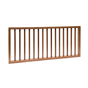 Hardhouten spijlenhek geschaafd onbehandeld 180x80 cm