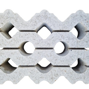 Grasbetontegel 40x60x12 cm Vlak Grijs