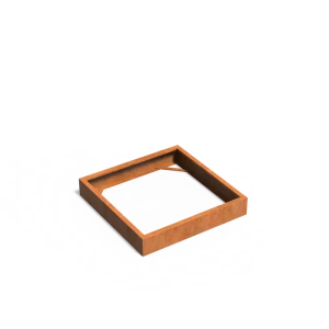 Plantenbak Carrez zonder bodem cortenstaal 120x120x20 cm