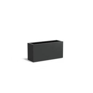 Plantenbak Carrez met bodem aluminium 120x40x60 cm