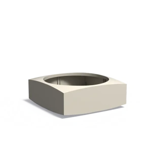 Plantenbak Nooa aluminium 120x120x45 cm