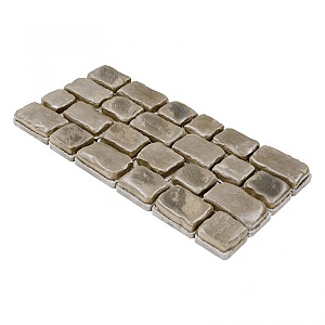 Outletpartij Zwanenburg: 54,64m2 Courtstones Natural Wildverband 6 cm Foggy Taupe (per 10,93m2)