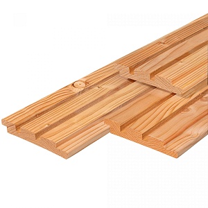 JWOODS Douglas Triple Profiel Plank 1,9x13x400 cm, naturel