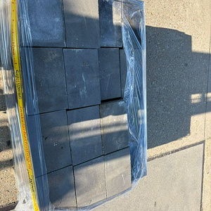 Restpartij Schagen: 8m2 Straksteen 20x30x5 cm Antraciet