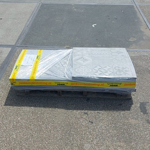 Restpartij Zwanenburg: ca. 2m2 GeoCeramica 60x60x4 cm Mosaik Grey