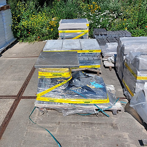 Restpartij Zwanenburg: ca. 5m2 GeoCeramica Pointer 60x60x4 cm Bresscia Taupe