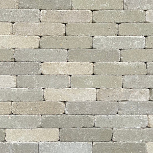 Restpartij Schagen: 4,3m2 Stonique trommel waalformaat 7 cm oud heeg