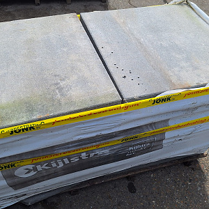 Restpartij Schagen: 17,24m2 H2O Comfort Square 60x60x4 cm Nero/Grey