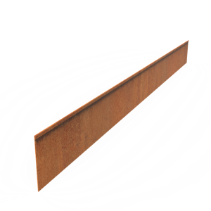 Corten Staal Geplet 230x0.2x15 cm