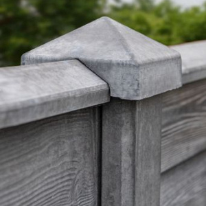 Beton Afdekpet Antraciet 14x14x5 cm Hoekmodel met diamantkop