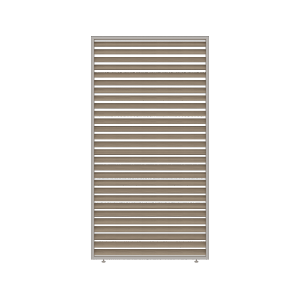 Orion shutterpaneel Vast - Horizontaal. Voor 360 cm  zijkant. 113 cm Kiezelgrijs/wood