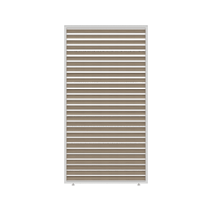 Orion shutterpaneel Vast - Horizontaal. Voor 400 cm  zijkant. 123 cm Wit/wood