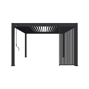 Orion shutterpaneel Vast - Verticaal. Voor 360 cm zijkant. 113 cm Antraciet