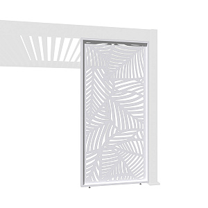 Orion shutterpaneel Vast Bladdesign. Voor 400 cm  zijkant. 123 cm Wit