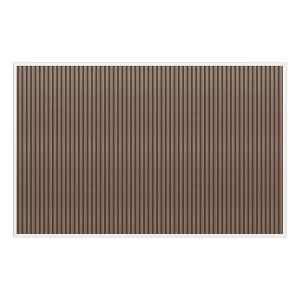 Orion composietwand 360x236 cm voor 360cm kant. Wit/Teak